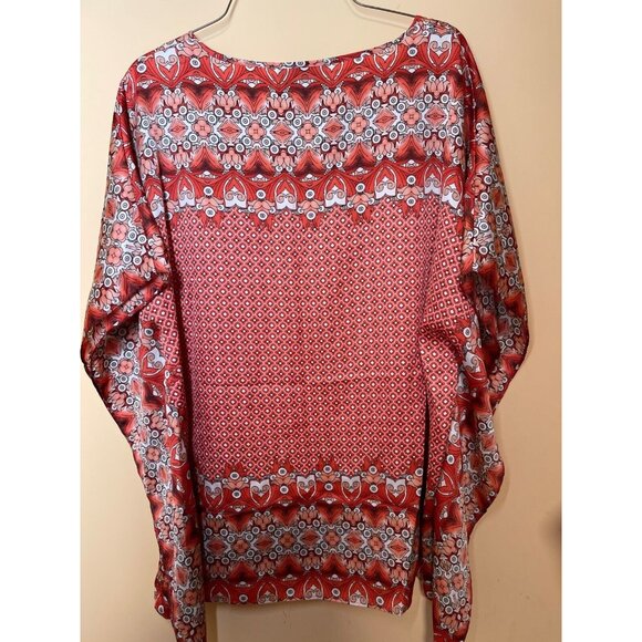 Dana Buchman Womens Multicolor Handkerchief  Blouse‎ Coverup Top size Medium - Picture 3 of 5